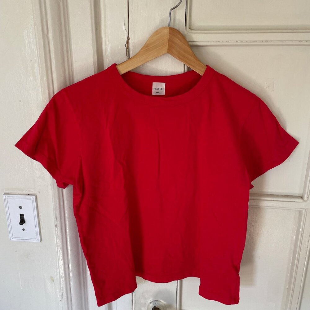 LESET Red Short Sleeve Tee